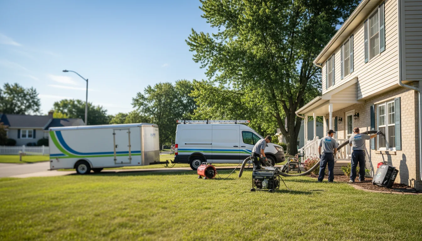 Flooded Basement Restoration And Cleanup With Repair in Trenton, MI near me